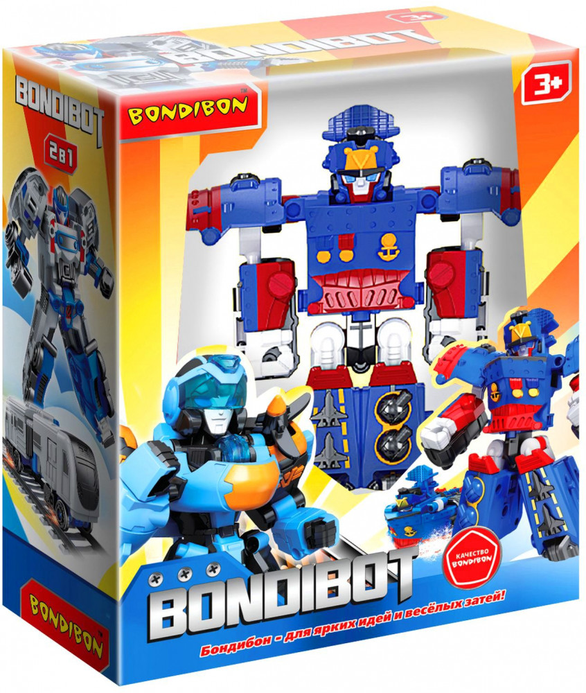 Трансформер 2 в 1 «Робот-крейсер» | Bondibot | Bondibon