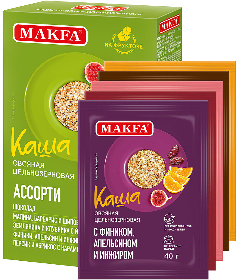 Каша овсяная «Ассорти» | Makfa