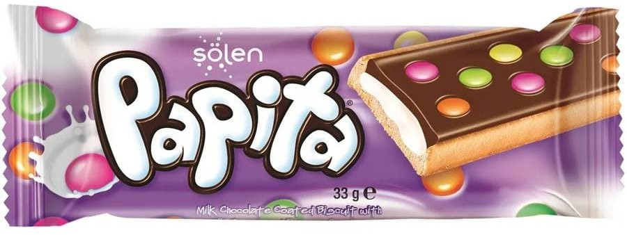 Печенье с молочной начинкой и молочным шоколадом «Papita Milky» | Solen
