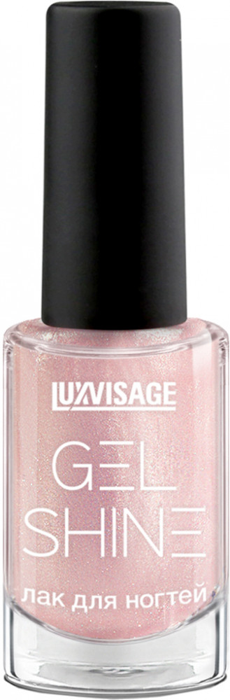 Лак для ногтей «Gel Shine», оттенок 105 Светлый розовый с золотистым шиммером | LuxVisage