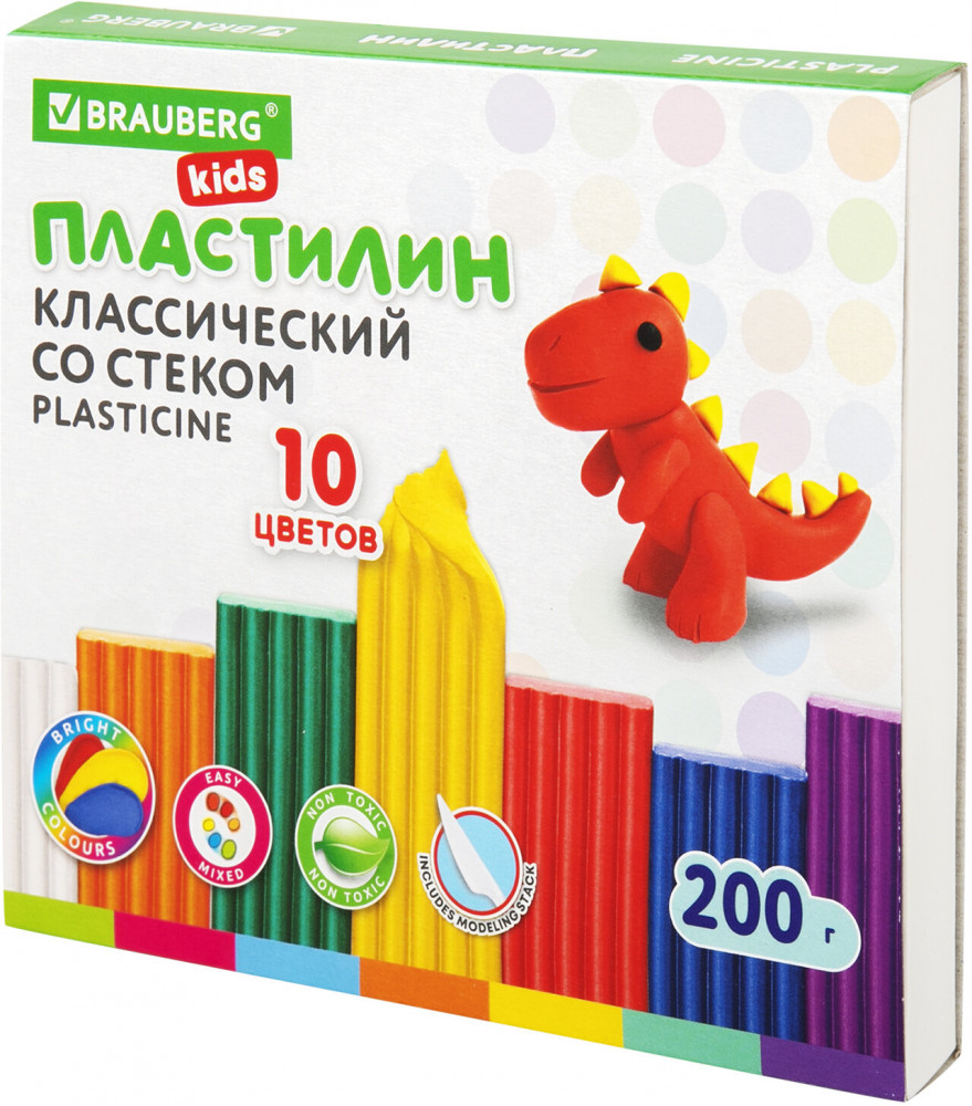 Пластилин классический | Kids | Brauberg
