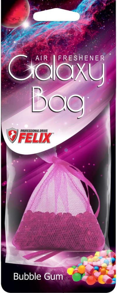 Ароматизатор подвесной «Bubble gum» | Galaxy bag | Felix