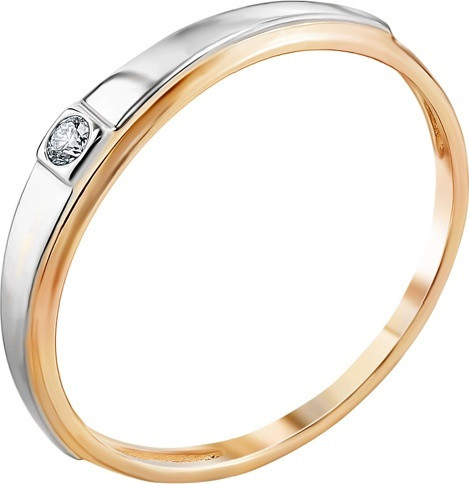 Кольцо из золота с бриллиантом | Lucente Бриллианты Якутии