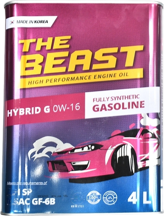 Моторное масло The Beast Hybrid G 0W-16 | The Beast