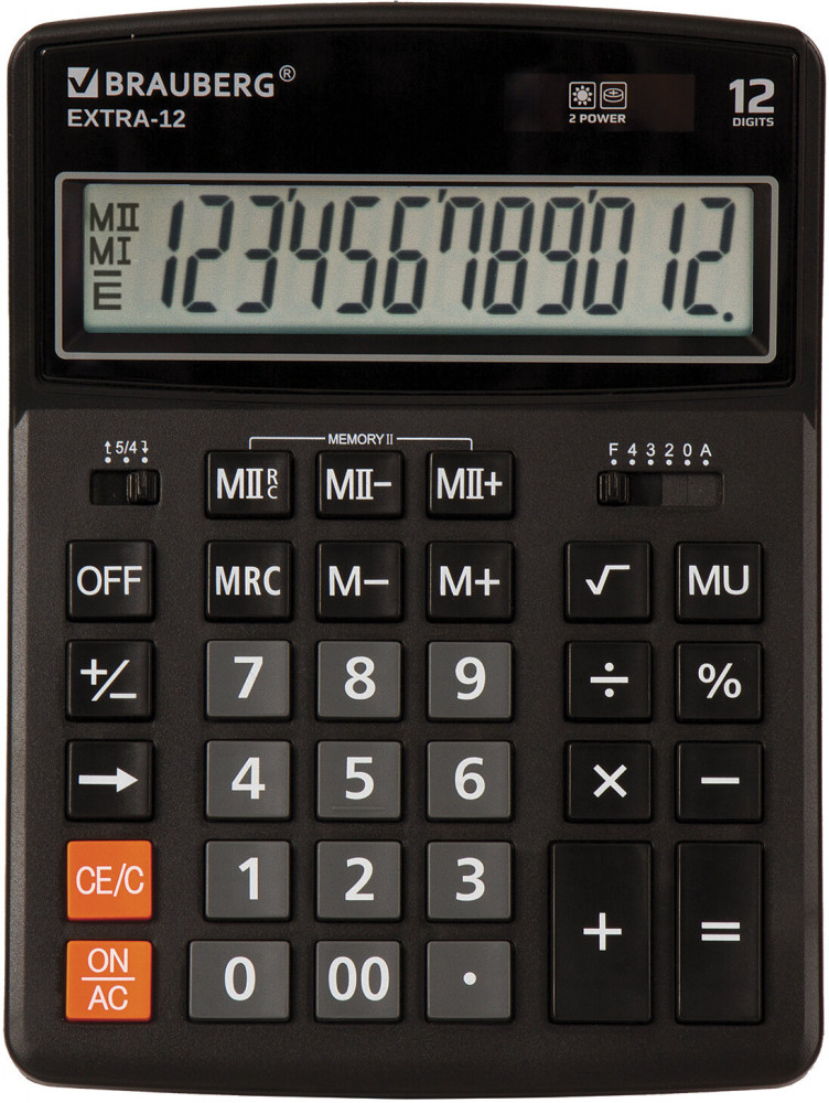 Калькулятор настольный | Extra | Brauberg