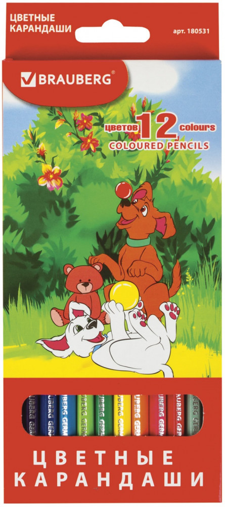 Набор карандашей цветных «My lovely dogs» | Brauberg