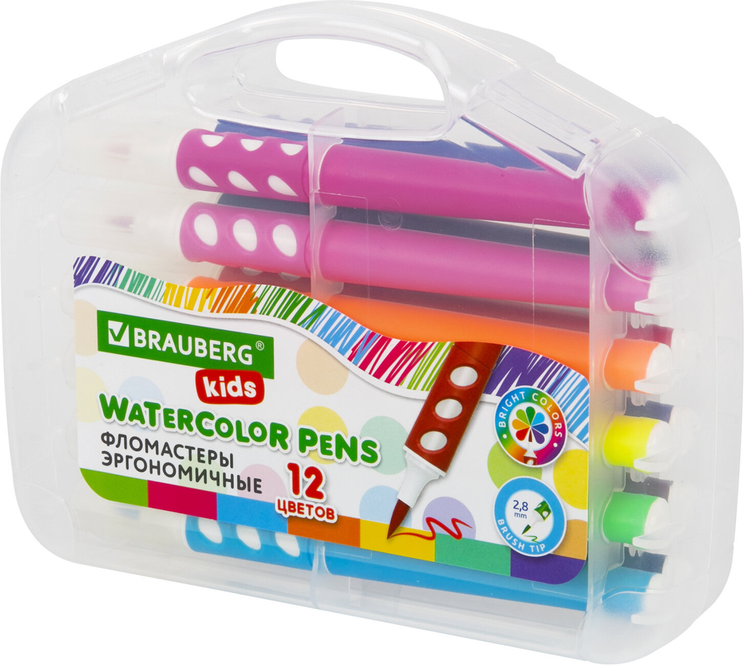 Набор фломастеров эргономичных | Kids | Brauberg