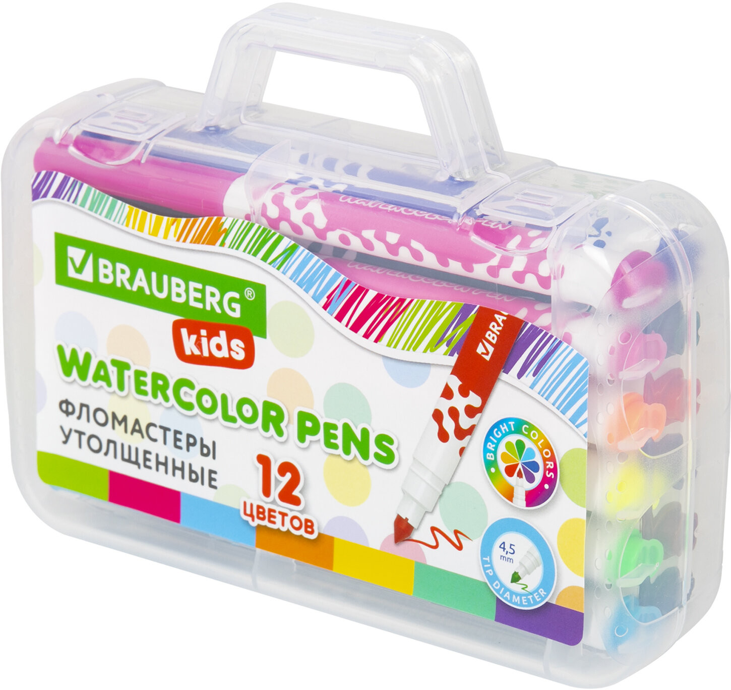 Набор фломастеров утолщённых | Kids | Brauberg