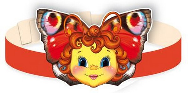 Маска-ободок «Бабочка» | Маски-ободки