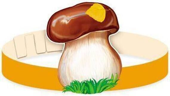 Маска-ободок «Гриб боровик» | Маски-ободки