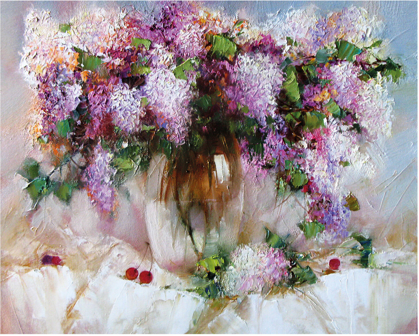 Картина по номерам «Сирень и черешня» | Остров сокровищ