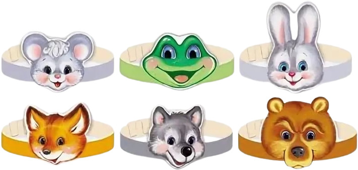 Комплект масок-ободков «Теремок» | Маски-ободки