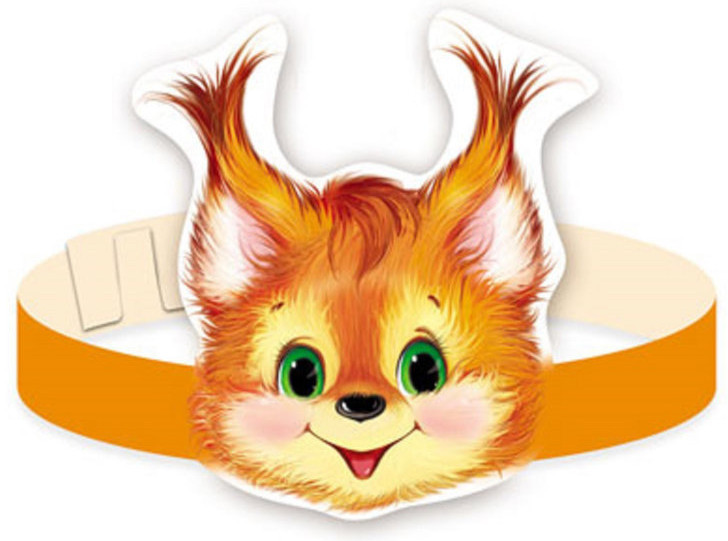 Маска-ободок «Белочка» | Маски-ободки