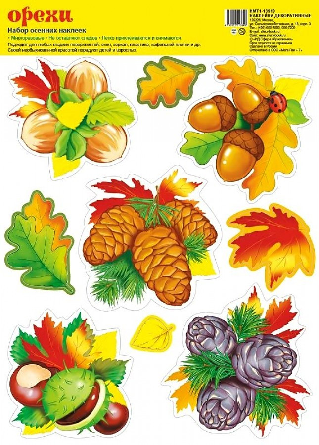 Наклейки декоративные «Орехи» | Наклейки декоративные