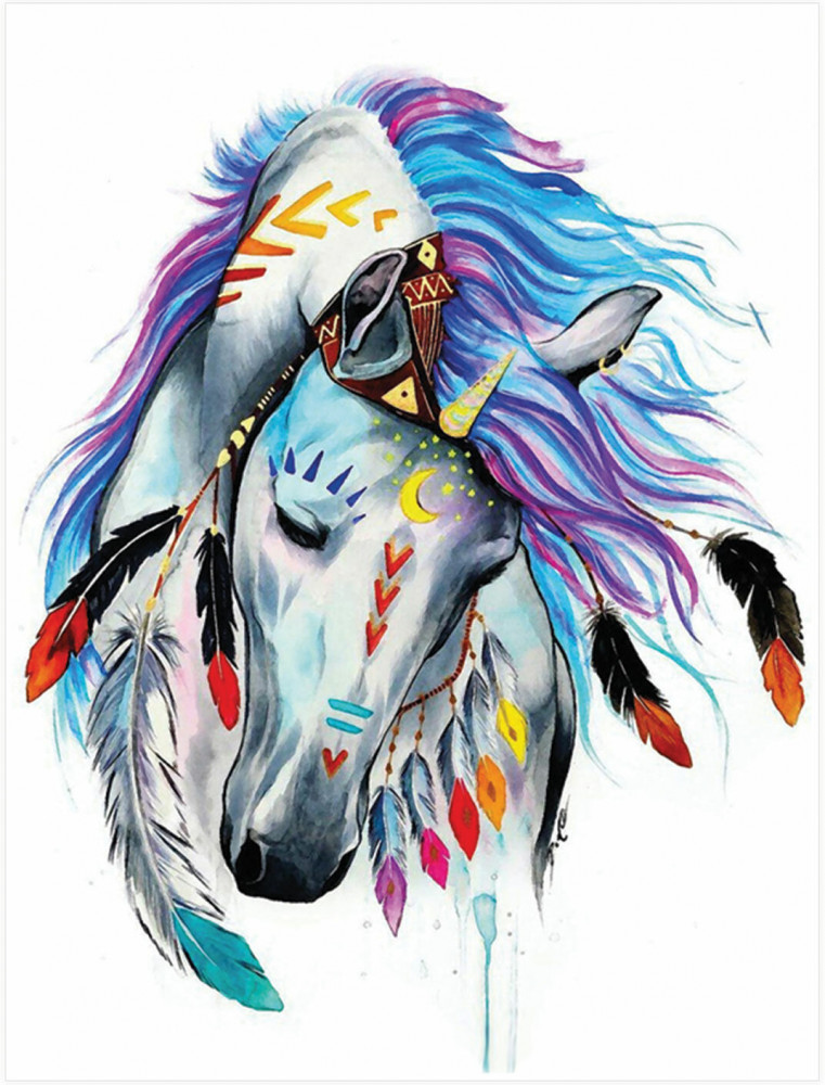 Мозаика алмазная «Индейская лошадь» | Остров сокровищ