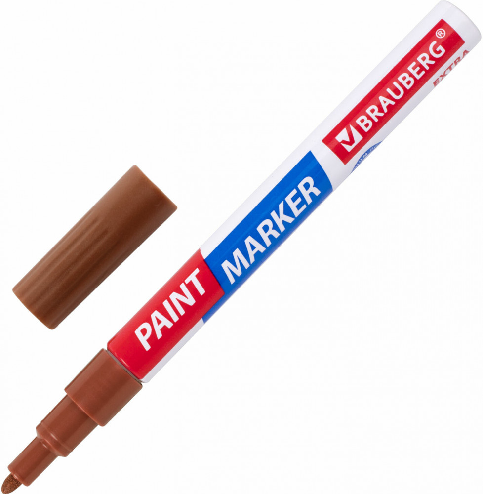 Маркер-краска лаковый, цвет медный | Extra | Brauberg