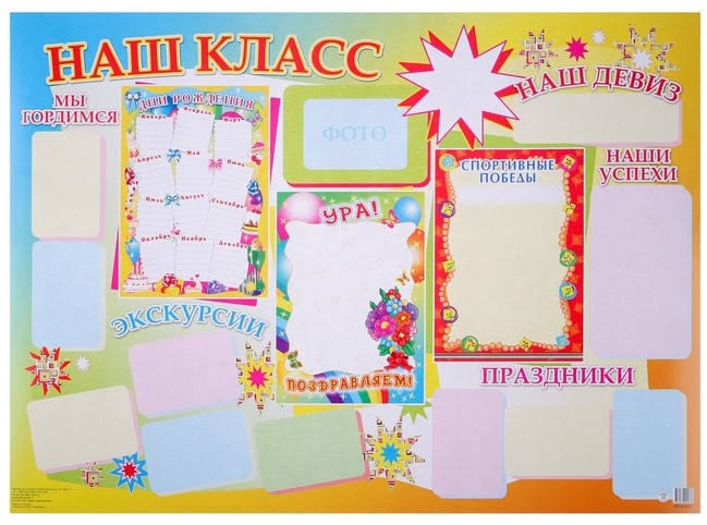 Плакат «Наш класс» | Школа
