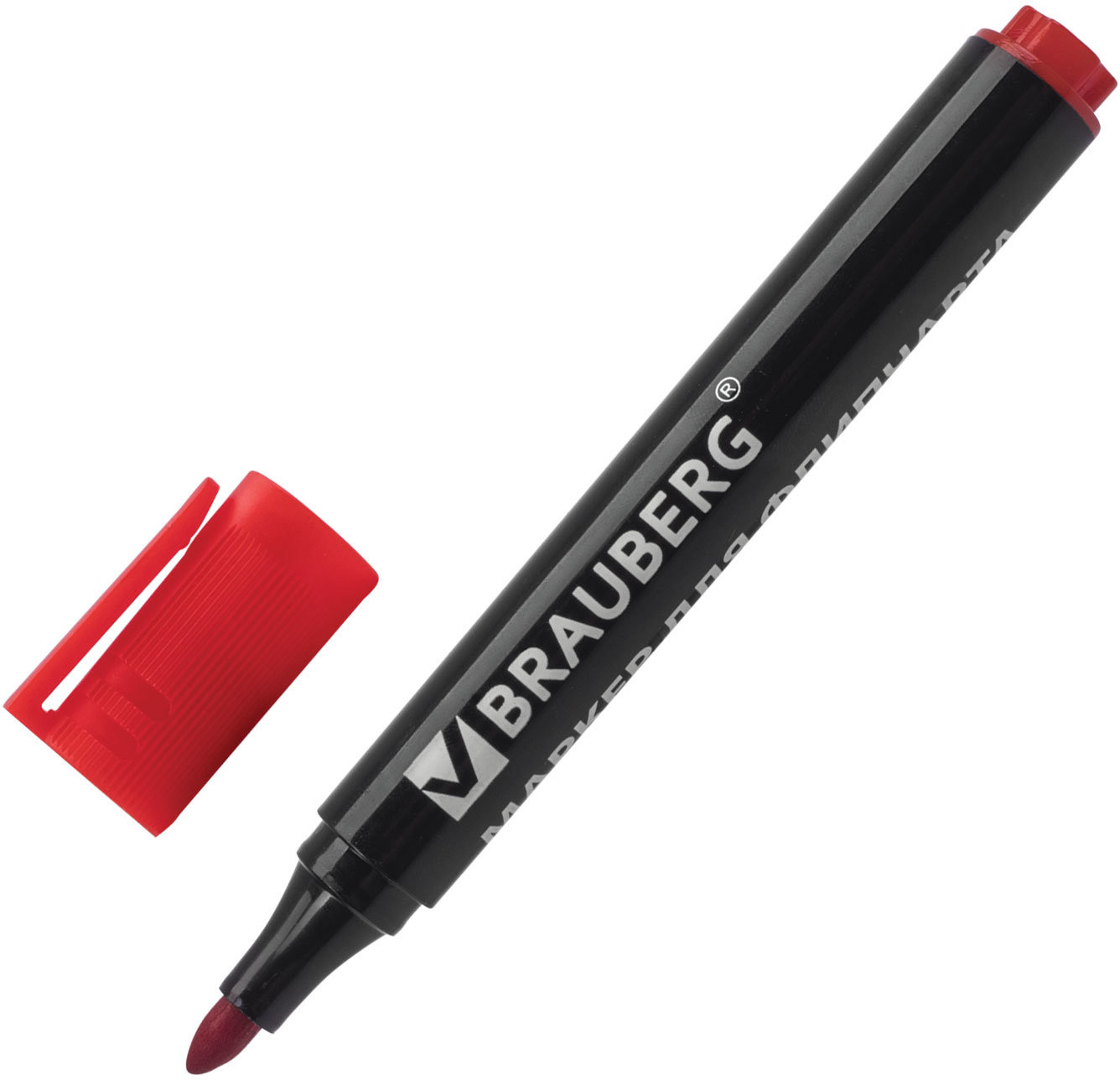 Маркер для флипчарта, красный | Brauberg