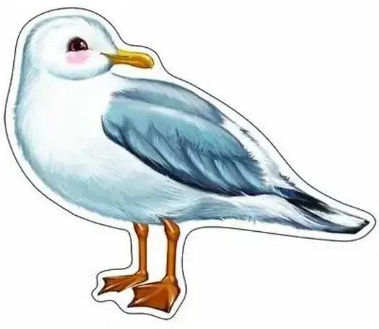 Плакат вырубной «Чайка»