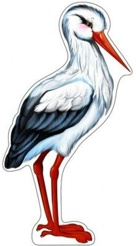 Плакат вырубной «Аист» | Фигурная вырубка