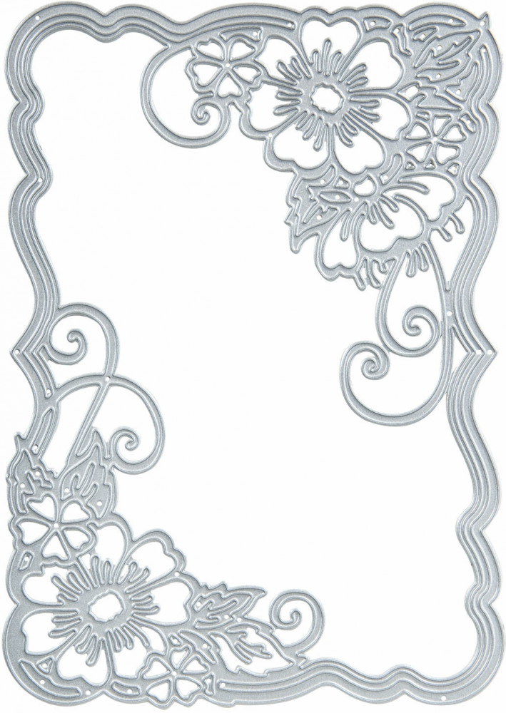 Нож для вырубки и тиснения «Цветочная рамка» | Фигурные ножи | Остров сокровищ