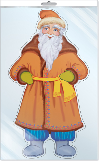Плакат вырубной «Дед зимой» | Фигурная вырубка