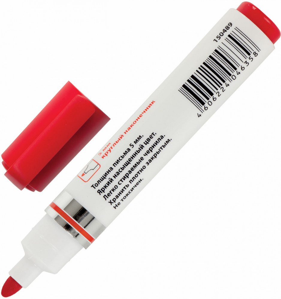 Маркер для белой доски, красный | Neo | Brauberg