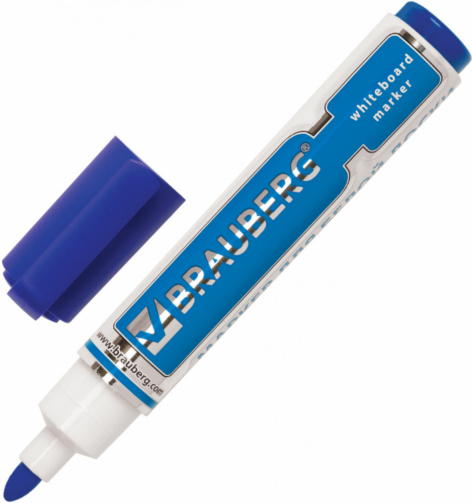 Маркер для белой доски, синий | Neo | Brauberg