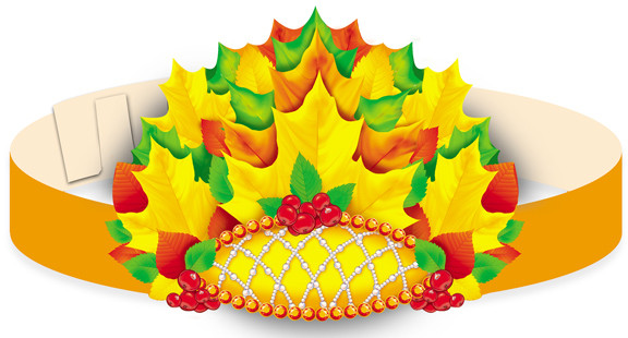 Маска-ободок «Кленовые листья осенние» | Маски-ободки