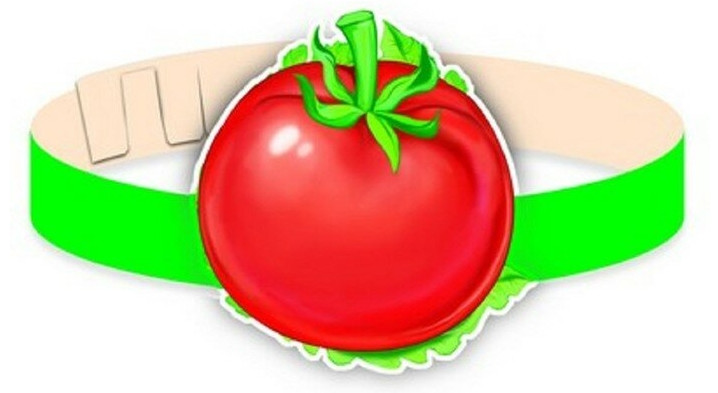 Маска-ободок «Помидор» | Маски-ободки