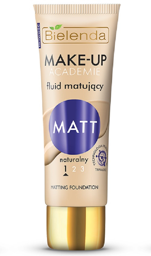Тональный крем матирующий, оттенок Натуральный 01 | Make-up Academie | Bielenda