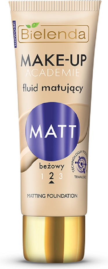 Тональный крем матирующий, Бежевый 02 | Make-up Academie | Bielenda
