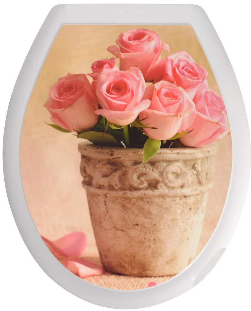 Сиденье для унитаза «Цветы» | Мультидом Трейдинг