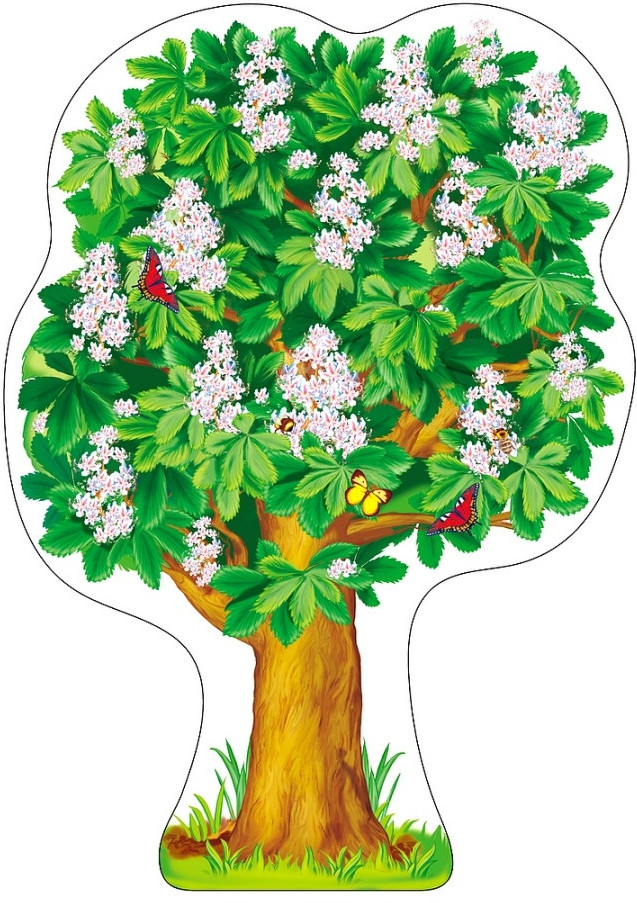 Плакат вырубной «Каштан весенний» | Плакат вырубной А2