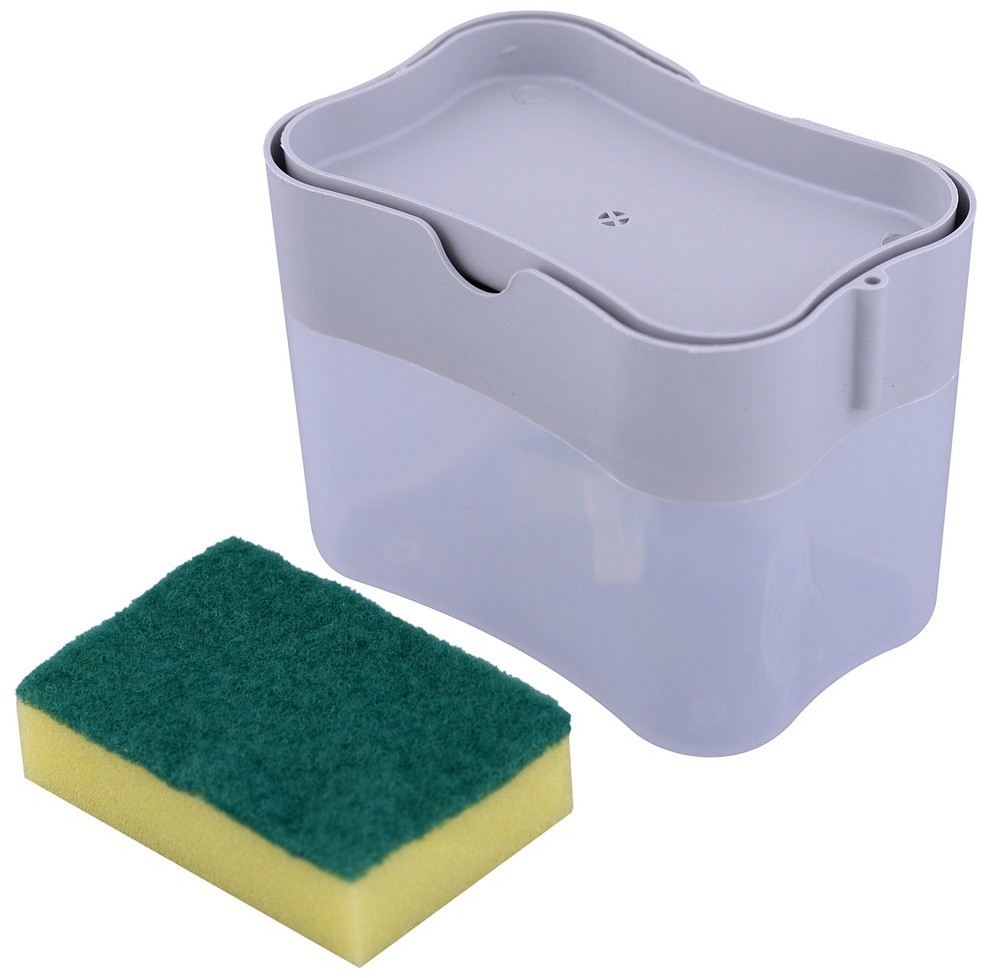 Дозатор для моющего средства с губкой «Press» | Мультидом Трейдинг