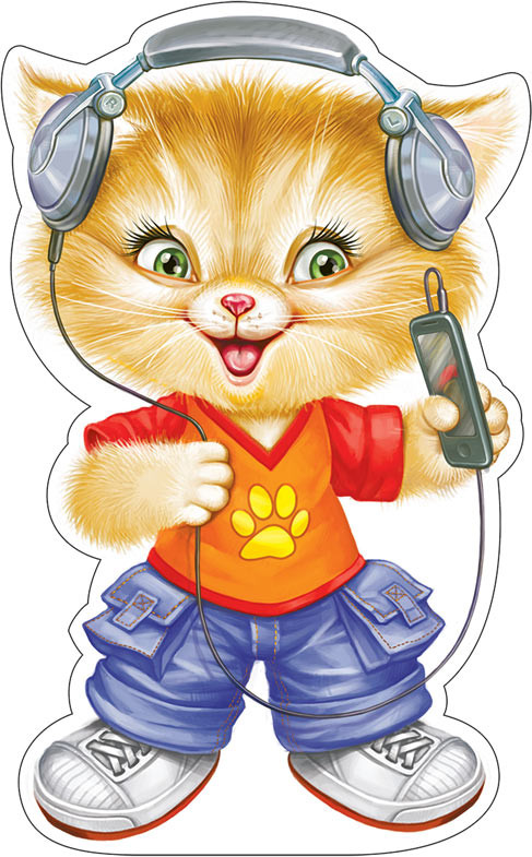 Плакат вырубной «Котик» | Плакат вырубной А4