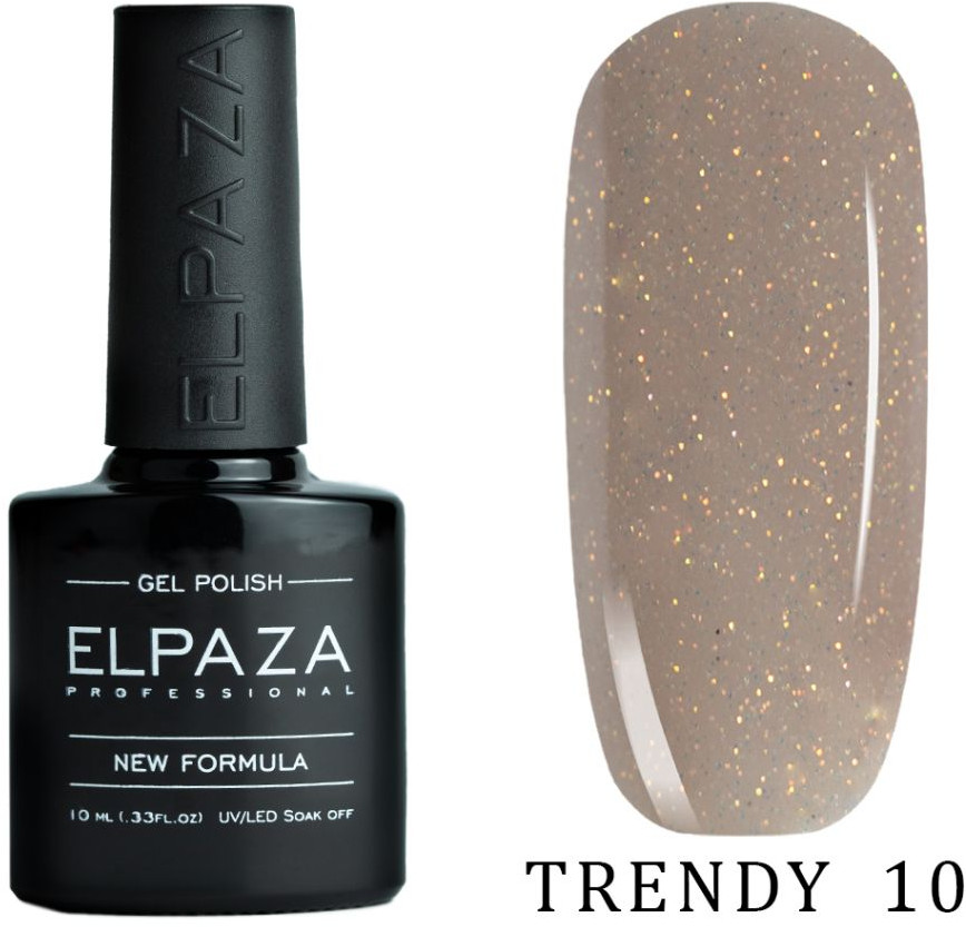 Гель-лак для ногтей, оттенок 10 | Trendy | Elpaza Professional