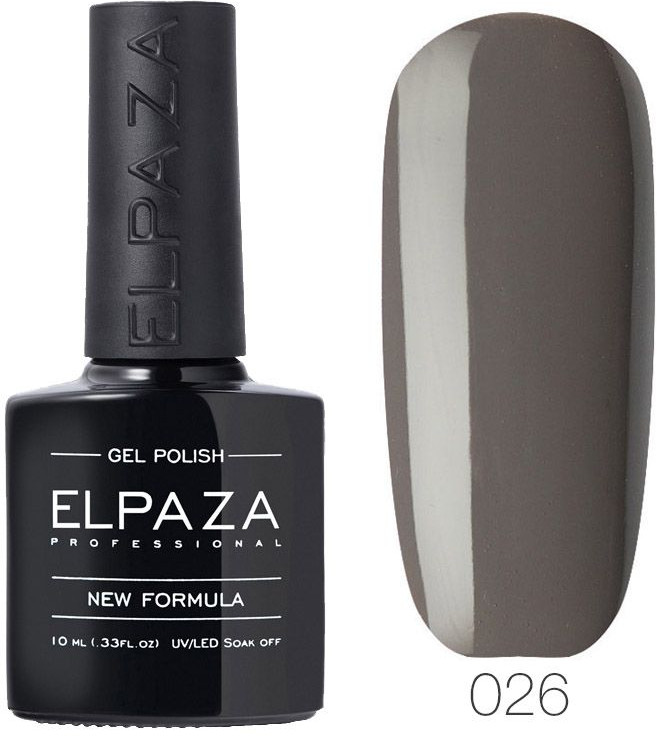 Гель-лак для ногтей, оттенок 026 Французский серый | Elpaza Professional