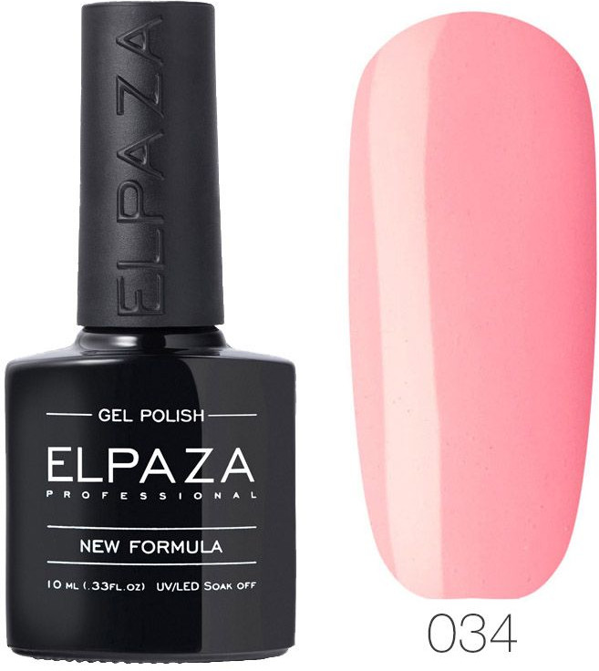 Гель-лак для ногтей, оттенок 034 Розовое безе | Elpaza Professional