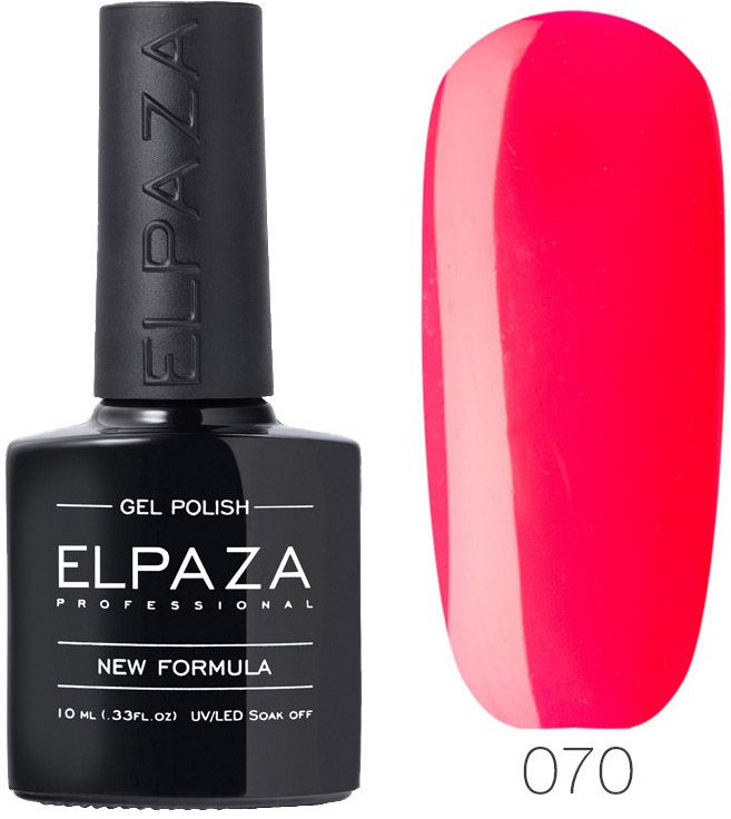Гель-лак для ногтей, оттенок 070 Дикая клубника | Elpaza Professional