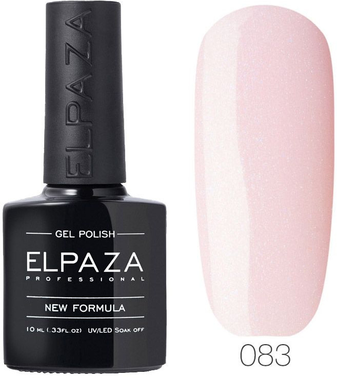 Гель-лак для ногтей, оттенок 083 Розовое мерцание | Elpaza Professional
