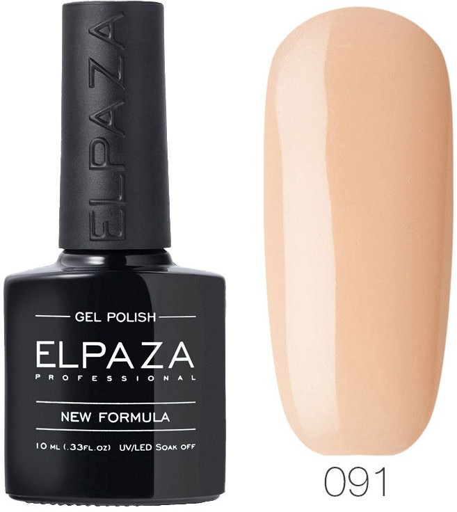 Гель-лак для ногтей, оттенок 091 Ваниль | Elpaza Professional
