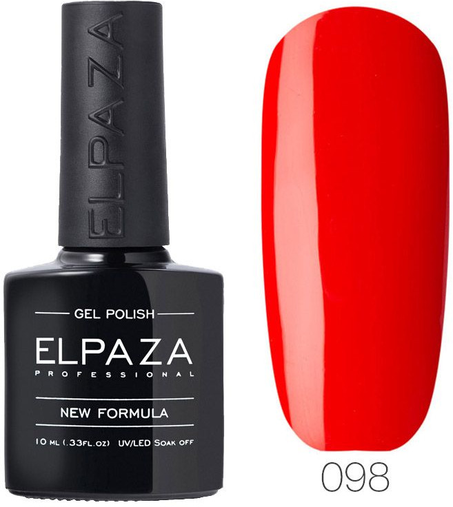Гель-лак для ногтей, оттенок 098 Томатный сок | Elpaza Professional