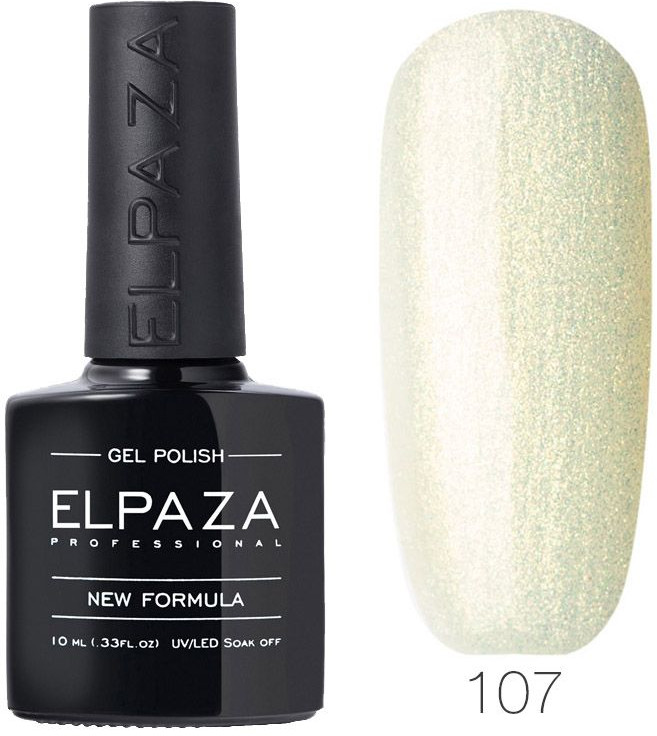Гель-лак для ногтей, оттенок 107 Золотое сияние | Elpaza Professional
