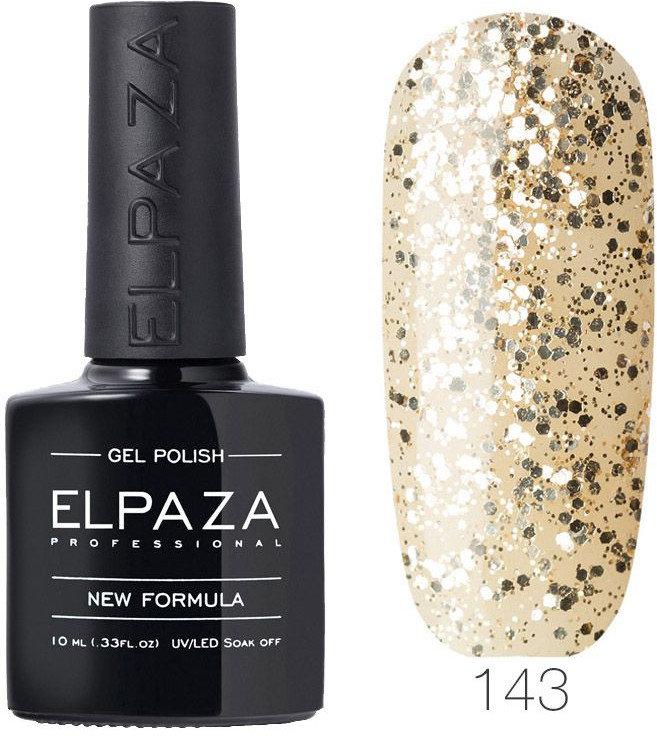 Гель-лак для ногтей, оттенок 143 Шампань | Elpaza Professional