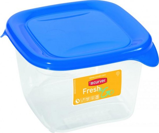 Контейнер для хранения продуктов «Fresh & Go» (0,45 л) квадратный, цвет в ассортименте