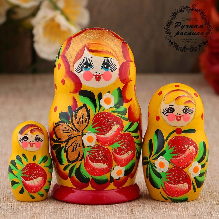 Набор матрёшек «Земляничка»