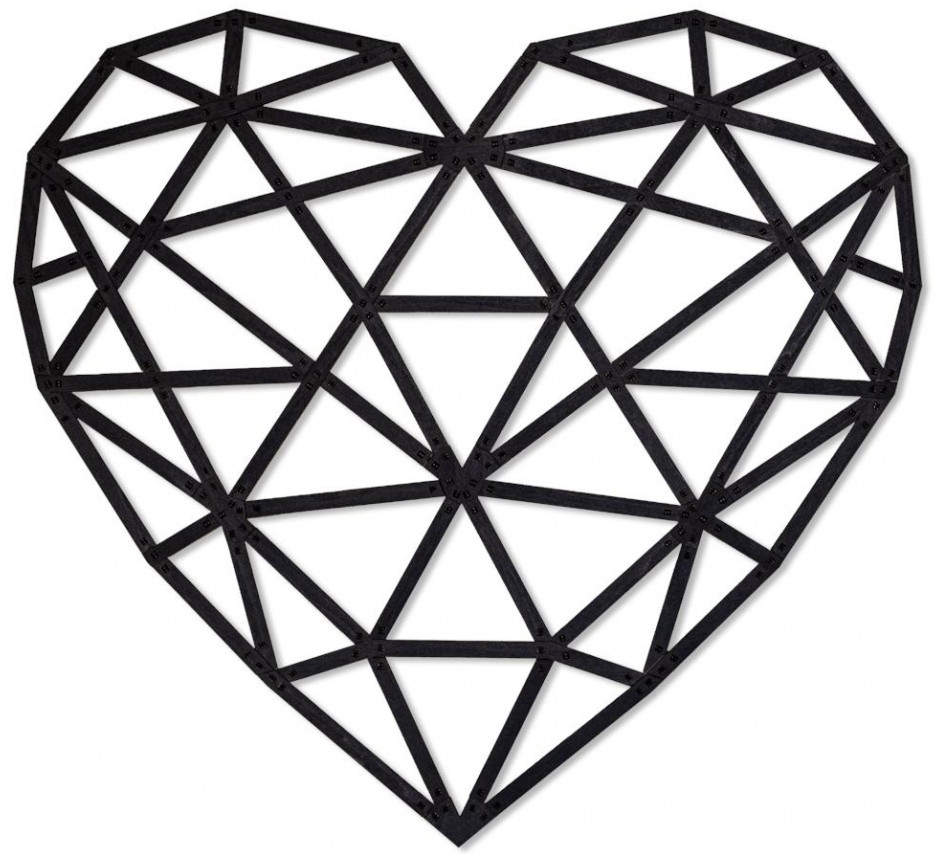 Панно настенное «Сердце» | Дизайн/декор | EWA Eco-Wood-Аrt