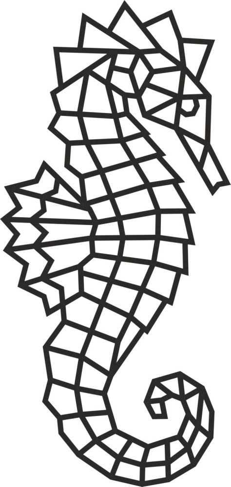 Панно настенное «Морской Конек» | Дизайн/декор | EWA Eco-Wood-Аrt