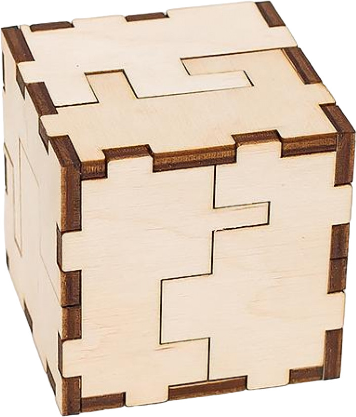 Пазл-головоломка 3D «Cube» | Пазлы и головоломки | EWA Eco-Wood-Аrt